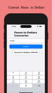 Pesos to Dollars screenshot 1