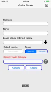 Genera Codice Fiscale screenshot 1