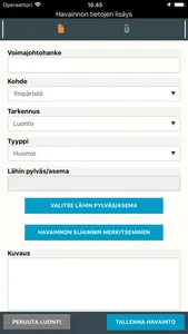 Maastotiedonkeruu screenshot 4