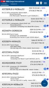 SBB Cargo International App screenshot 2