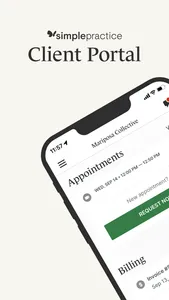 SimplePractice Client Portal screenshot 0