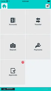 Signature Bank Mobile Business screenshot 2