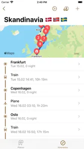 Trip Planer Travelos screenshot 1