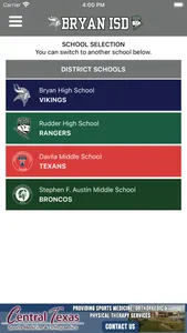 Bryan ISD Athletics screenshot 1