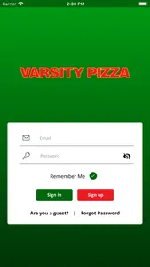 VARSITY PIZZA screenshot 2