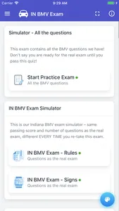 Indiana BMV Practice Exam screenshot 2