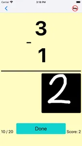 Number writing practice math 1 screenshot 2