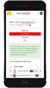 TennisCall | Sport Player App screenshot 4