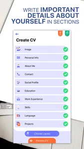 Resume Generator - CV Designer screenshot 2