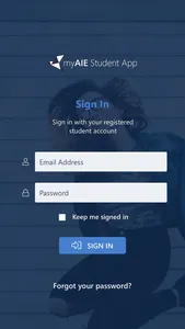myAIE Student App screenshot 1