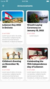 Embassy of Lebanon in UAE screenshot 2