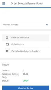 Order Directly Partner Centre screenshot 1