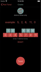 Post Tonal Calculator screenshot 2