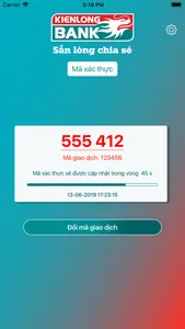Kienlongbank eToken screenshot 5