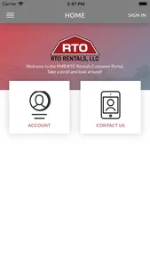 RTO Rentals Customer Portal screenshot 0