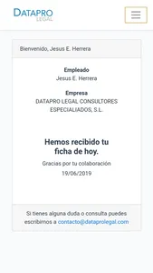 DataPro Legal Control Horario screenshot 3