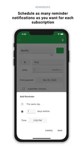 Billey - Subscriptions Tracker screenshot 2