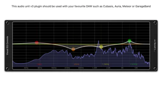 Visual EQ Console AUv3 Plugin screenshot 1