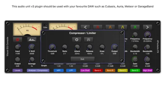 Visual EQ Console AUv3 Plugin screenshot 2