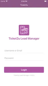 Ticket2u Lead Manager screenshot 0