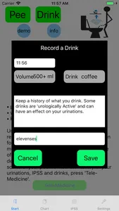 TeleSonoUroflow Bladder Diary screenshot 5