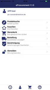 Newtron Procurement Mobile APP screenshot 0