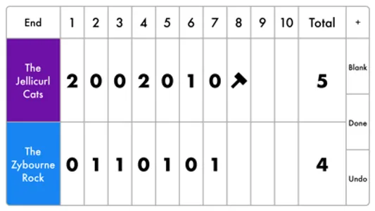 Curling Scoreboard screenshot 1