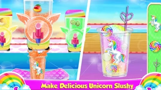 Unicorn Cake Baker & Icy Slush screenshot 0