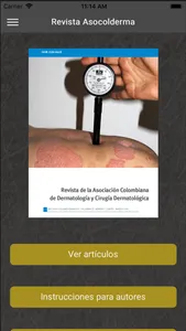 Revista Asocolderma screenshot 0