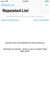 WeeklyList! screenshot 3