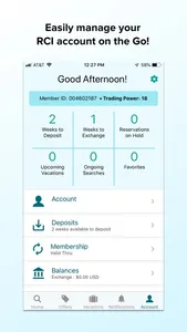 RCI Member App screenshot 1