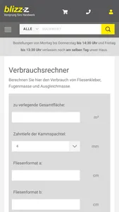 Blizz-z Onlineshop screenshot 3