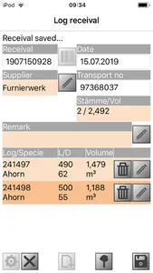 TIMBERplus Log Receival screenshot 0