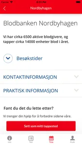Blodgiver app screenshot 3