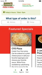 Mama’s Famous Pizza and Grill screenshot 3