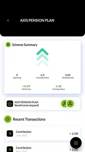 Axis Pension App screenshot 3