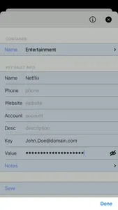 Coffre Noir - Password Manager screenshot 2