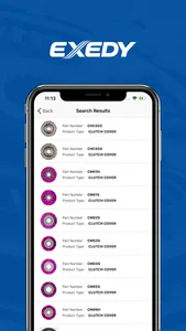 EXEDY - Product Finder screenshot 1