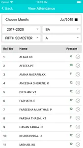 College Attendance screenshot 7