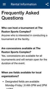 Ruston Sports Complex App screenshot 2