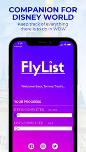 FlyList - Tracking for Disney screenshot 0