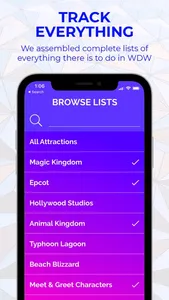 FlyList - Tracking for Disney screenshot 1