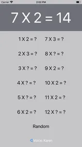 Look And Listen Times Table screenshot 0