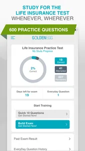 Life Insurance Practice Test screenshot 0