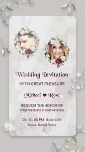 Digital Invitation Card Maker screenshot 0