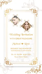 Digital Invitation Card Maker screenshot 1