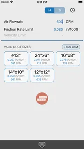 Ductulator Duct Sizing screenshot 0