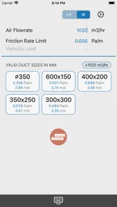 Ductulator Duct Sizing screenshot 3