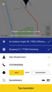 Taxi Nowak - Offenburg screenshot 1