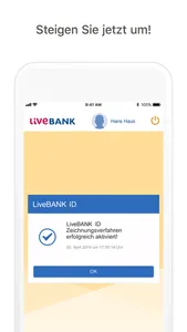 LiveBANK ID screenshot 2